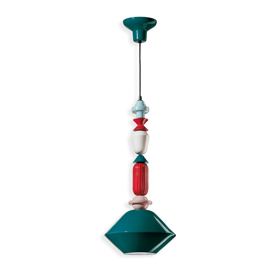 Deco Lariat Ceramic Pendant Light