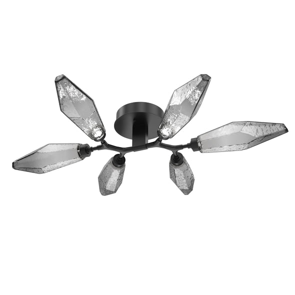 Rock Crystal Organic LED Semi Flush Mount