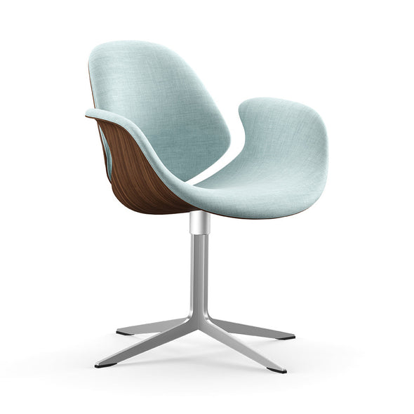 Council Front Upholstered Swivel Lounge Chair