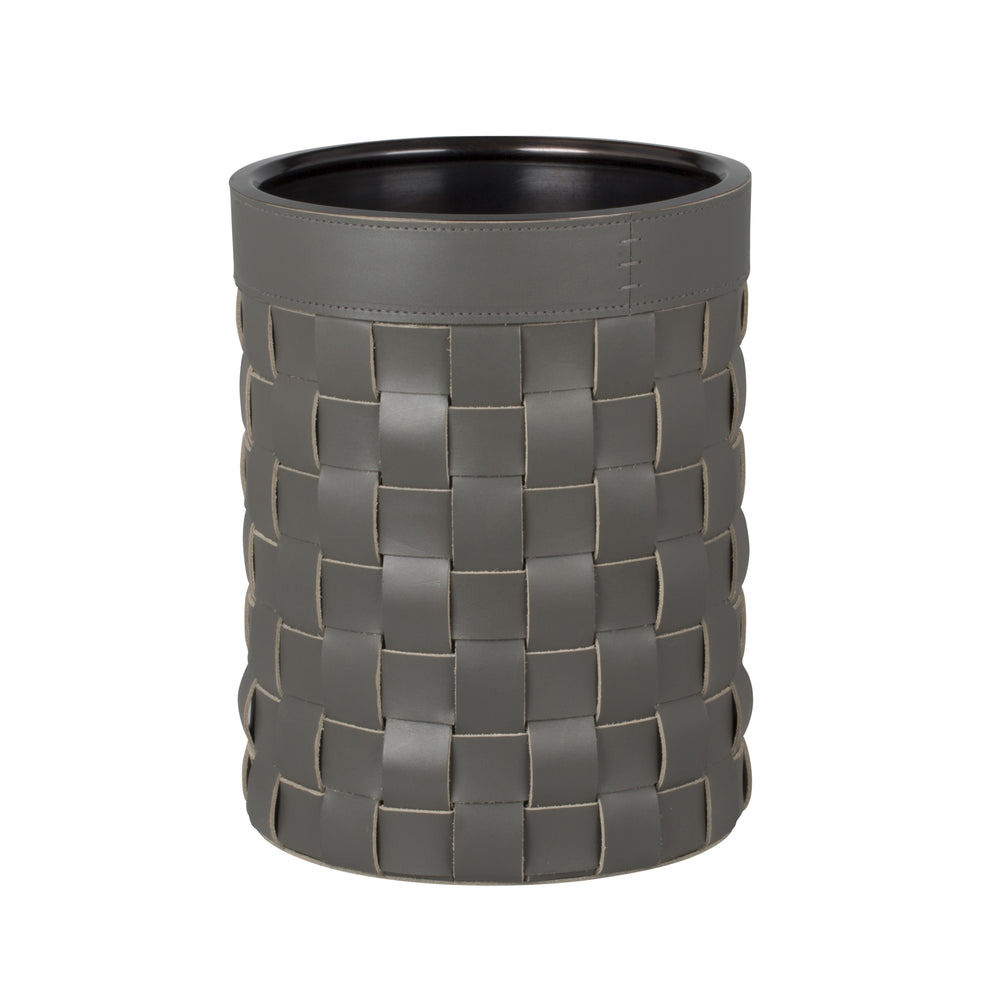 Rabitti 1969 Mondina Leather and Metal Bin