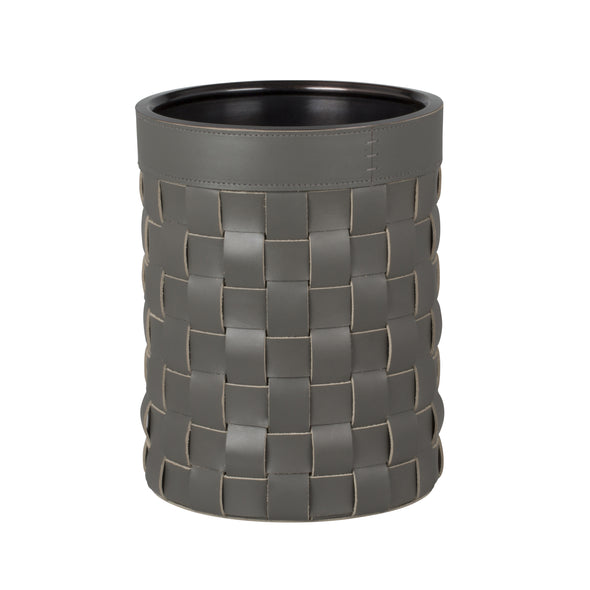 Rabitti 1969 Mondina Leather and Metal Bin