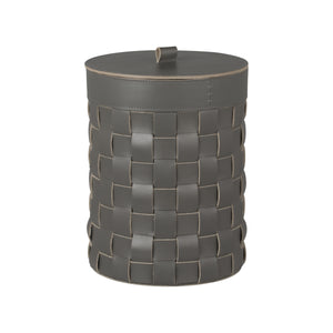 Rabitti 1969 Mondina Leather and Metal Bin