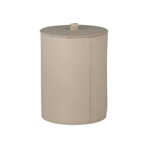 Giobagnara x Rabitti 1969 Orvieto Leather Bin with Metal and Lid