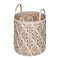 Giobagnara x Rabitti 1969 Palu Storage Basket  option RB17 Cream/RB18 Light Grey/R20 Mud/Small: 14.2 in diameter
