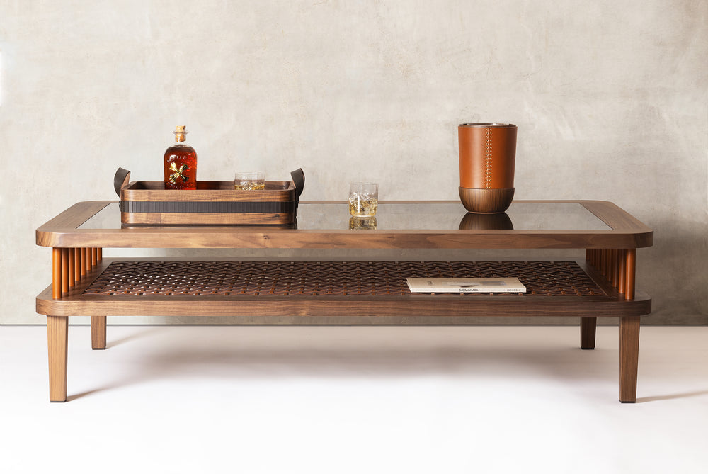 Rabitti 1969 Toiles De Noyer Rectangular Rounded Tray