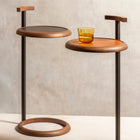 Giobagnara x Rabitti 1969 Toiles De Noyer Side Table