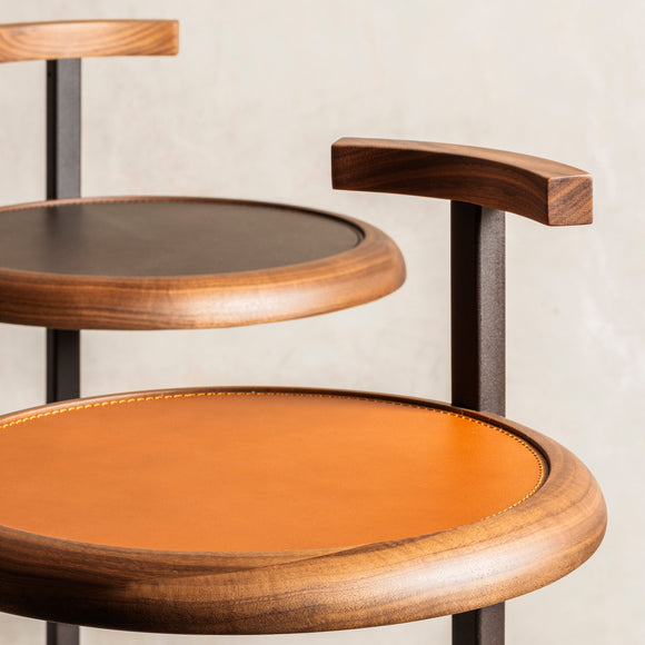 Rabitti 1969 Toiles De Noyer Side Table
