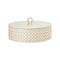 Riviere Jana Handwoven Box  option Large: 7.9 in Dia x 3.7 in H