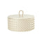 Riviere Jana Handwoven Box  option Medium: 6.3 in Dia x 4.7 in H