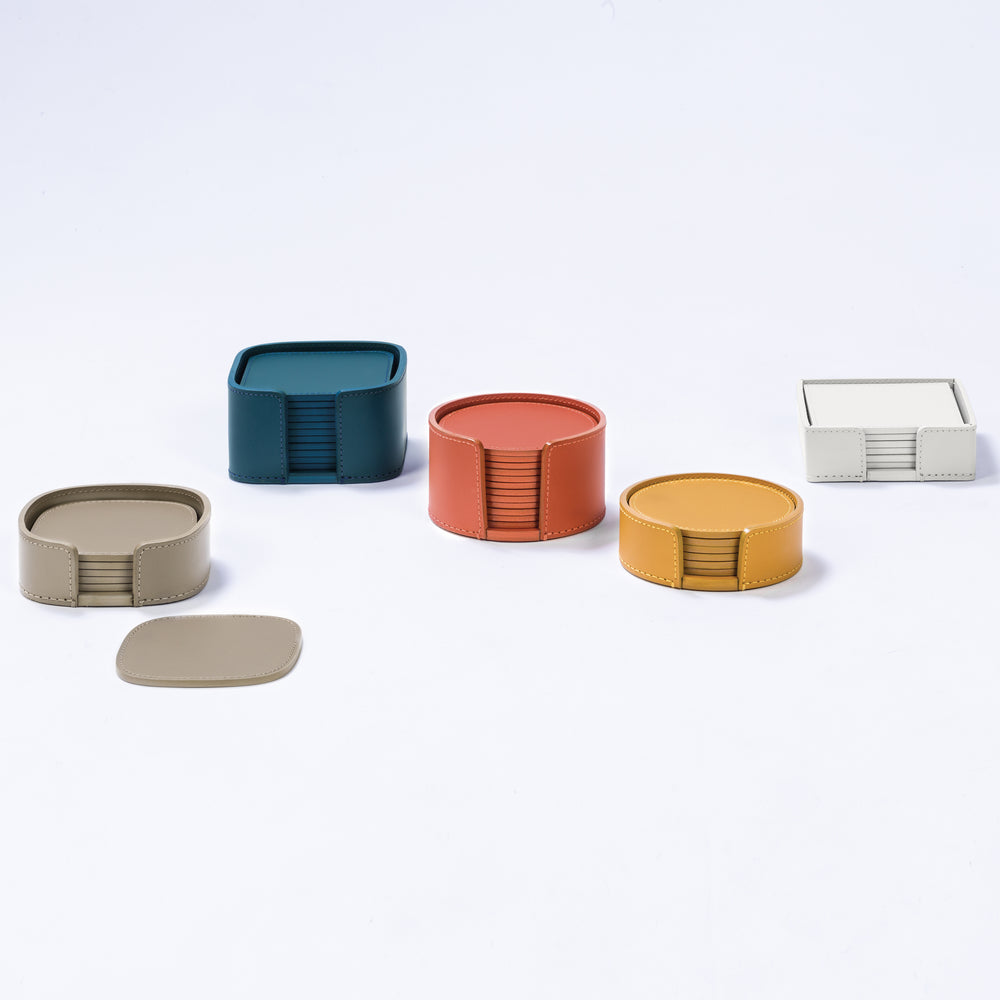 Rudi Acquerello Coaster Set and Holder