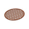 Rudi Pitagora Round Placemat  option T24 Cognac/Vienna