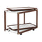 Jeremy Serving Trolley  option B49 Ice/Walnut