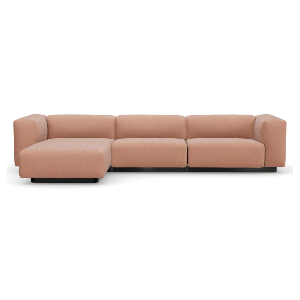 Soft Modular 3-Seater Sofa with Chaise Longue