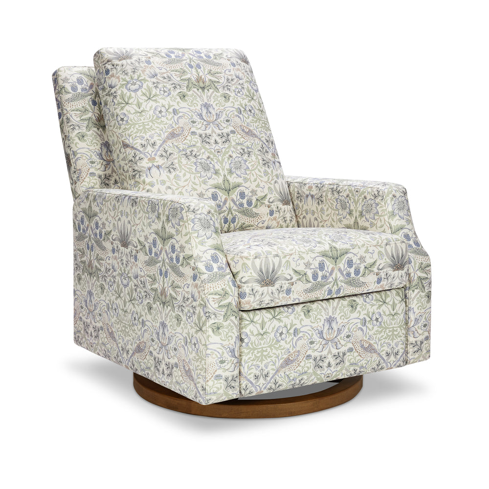 Morris & Co. x Namesake Crewe Recliner and Swivel Glider with Wood Base