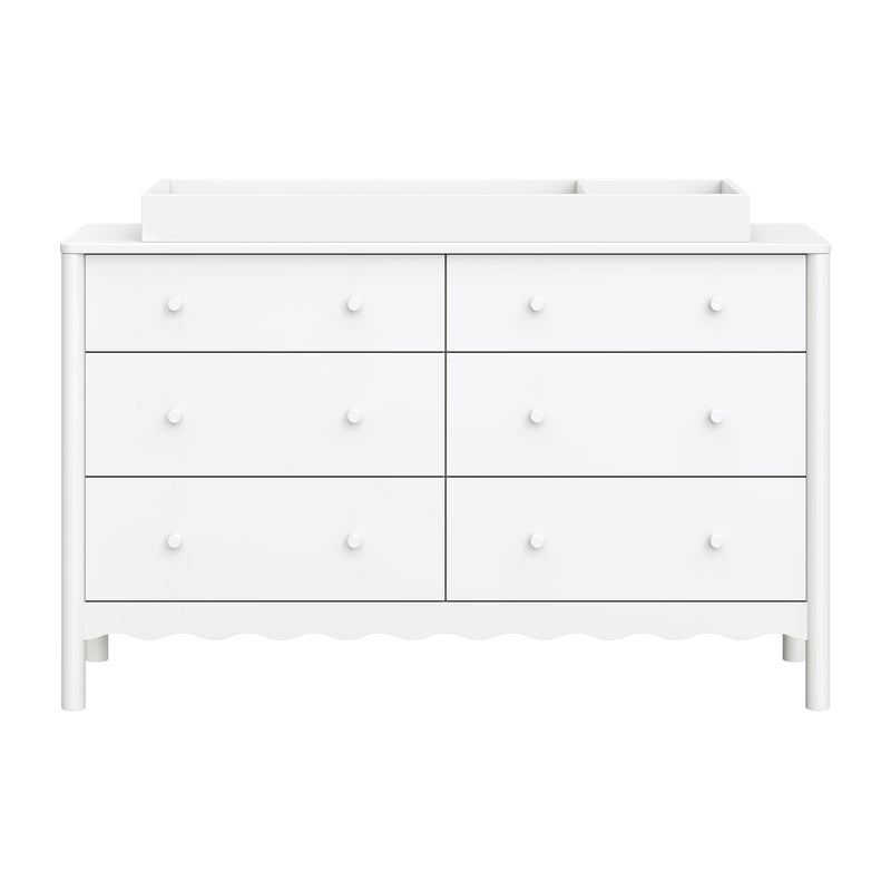 pre assembled baby dresser Eloise 7 Drawer Assembled Dresser French Sage and Performance Sand Eco-Weave