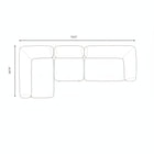 Milos 3-Piece Outdoor Sectional Sofa