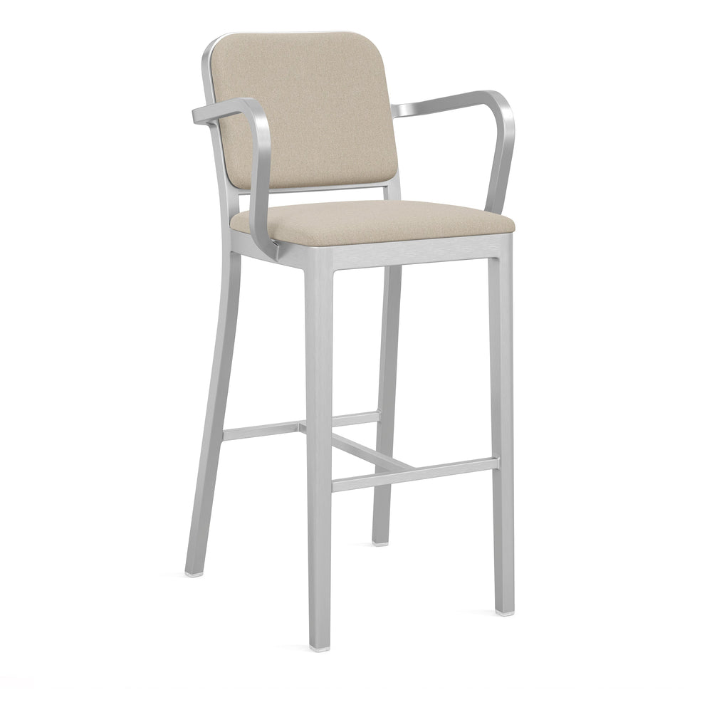 Navy Officer Outdoor Bar and Counter Stool with Arms