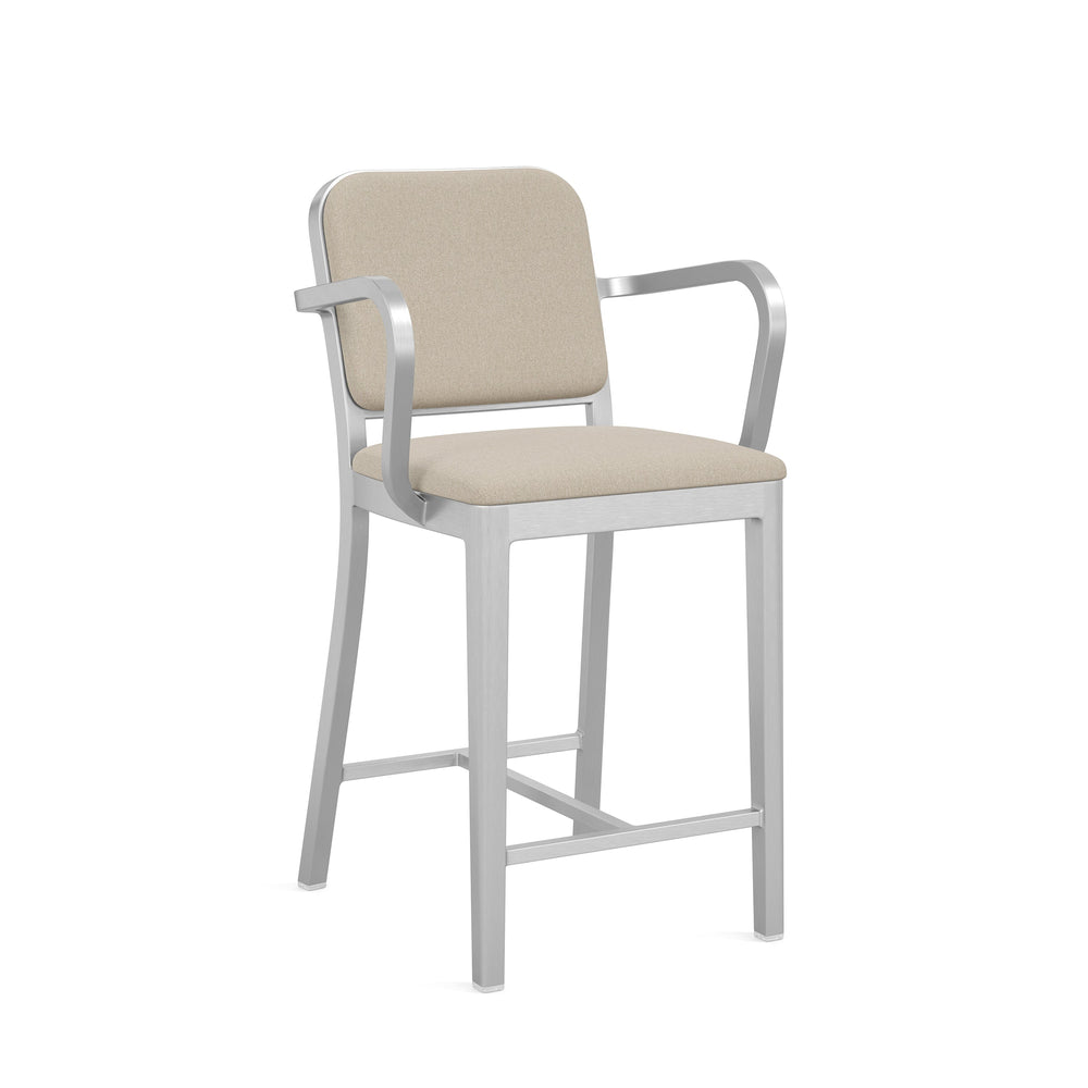 Navy Officer Outdoor Bar and Counter Stool with Arms