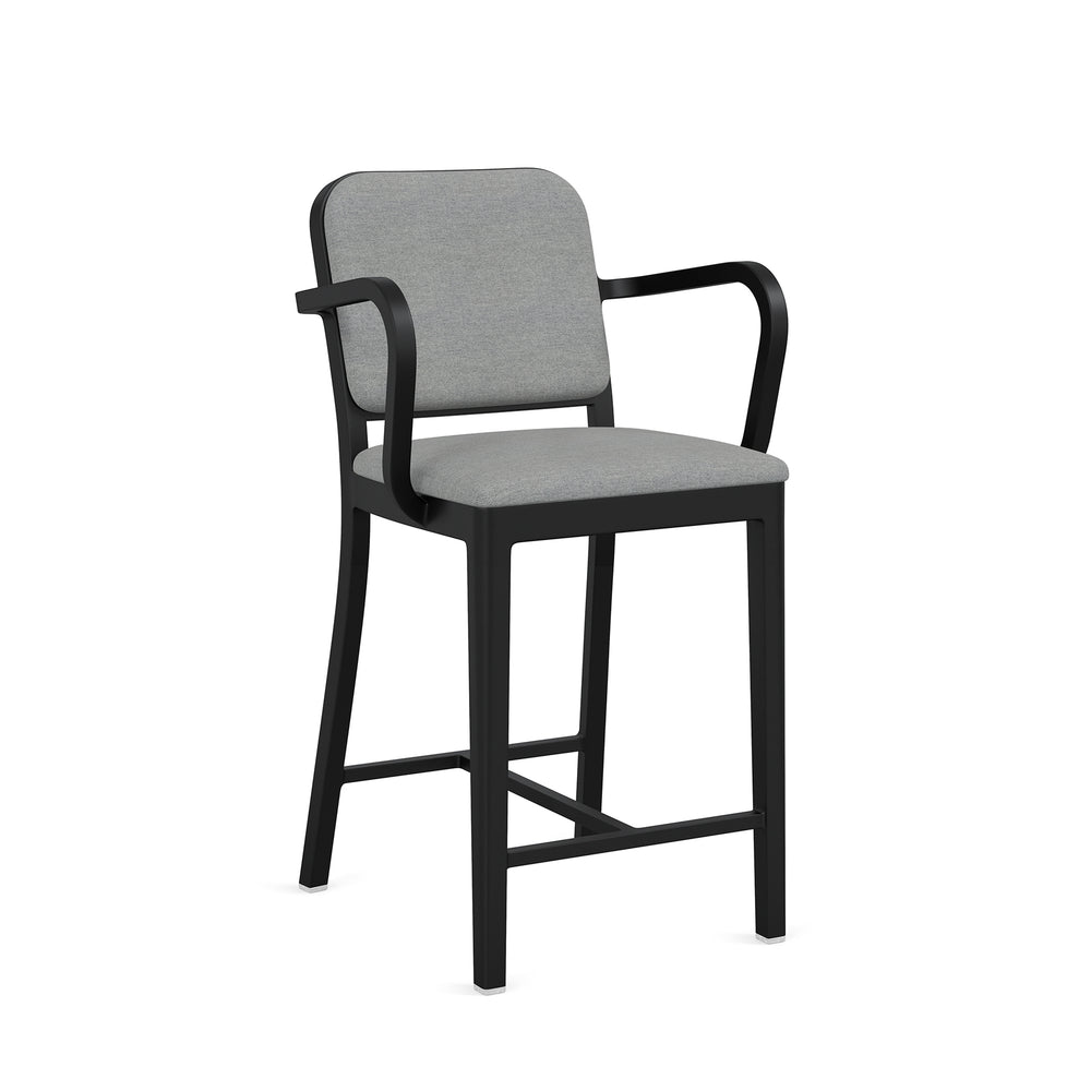 Navy Officer Bar and Counter Stool with Arms