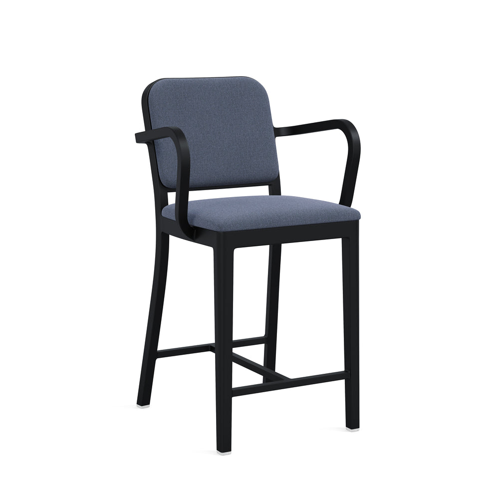 Navy Officer Outdoor Bar and Counter Stool with Arms