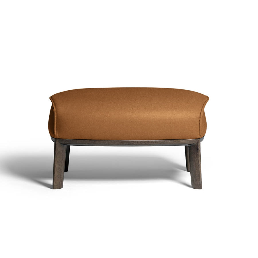 Archibald Ottoman with Wood Legs