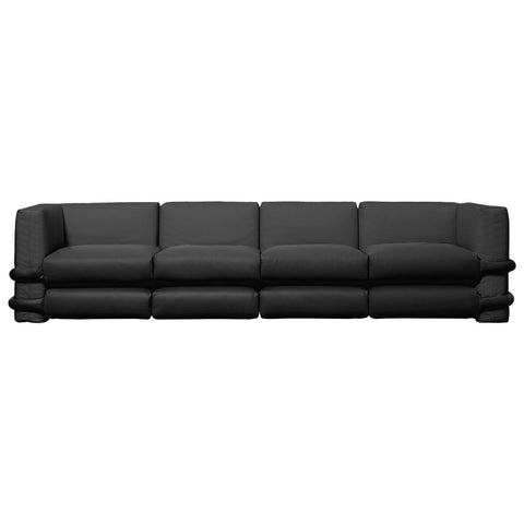 Pillow 4-Seater Leather Sofa