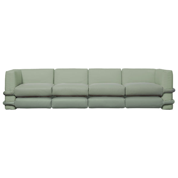 Pillow 4-Seater Leather Sofa