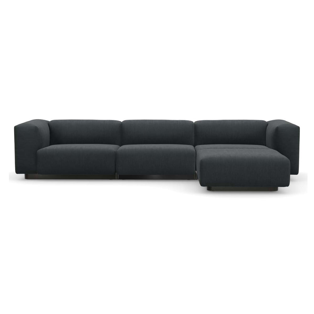 Soft Modular 3-Seater Sofa with Chaise Longue