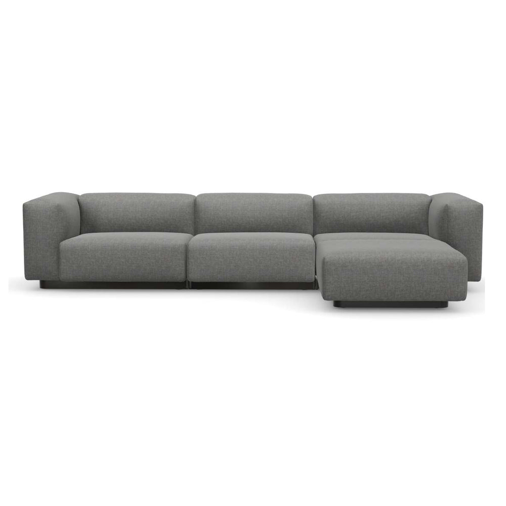 Soft Modular 3-Seater Sofa with Chaise Longue