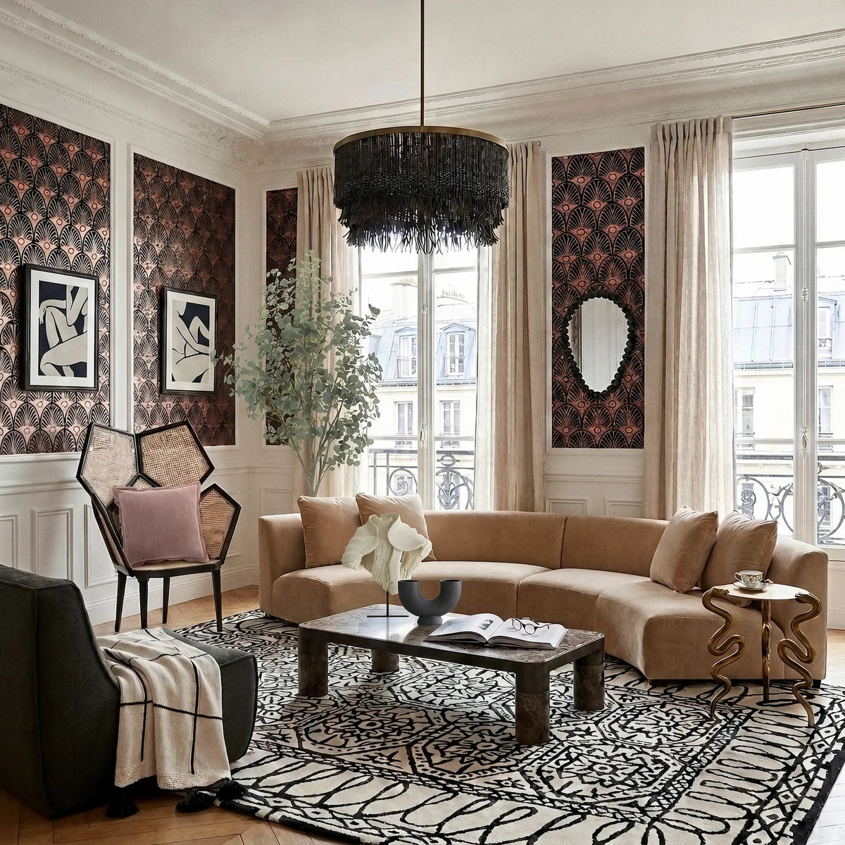 Parisian Pied-à-Terre Living Room