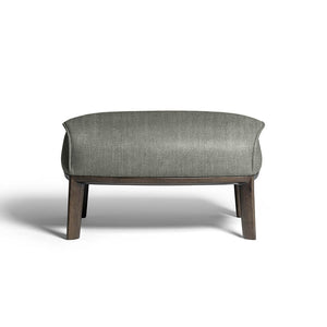 Archibald Ottoman with Wood Legs