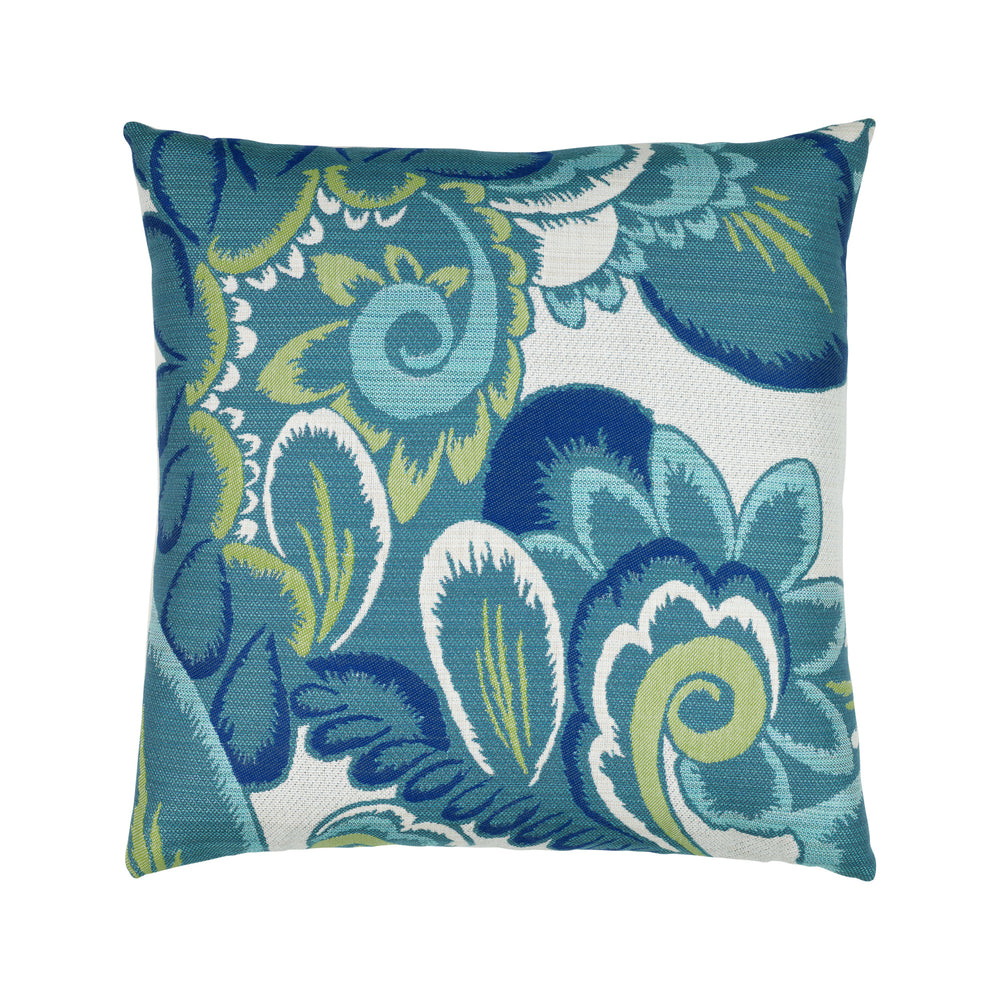 Floral Wave Outdoor Pillow