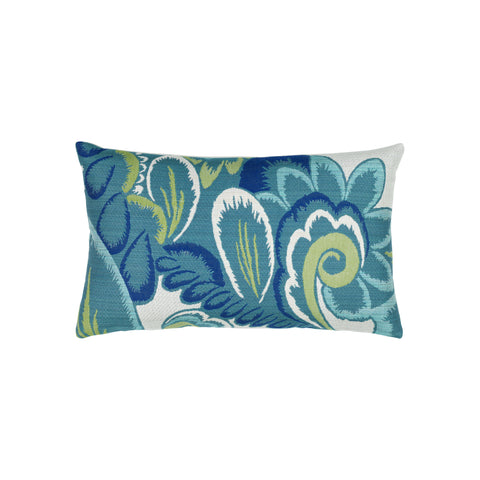 Floral Wave Outdoor Pillow