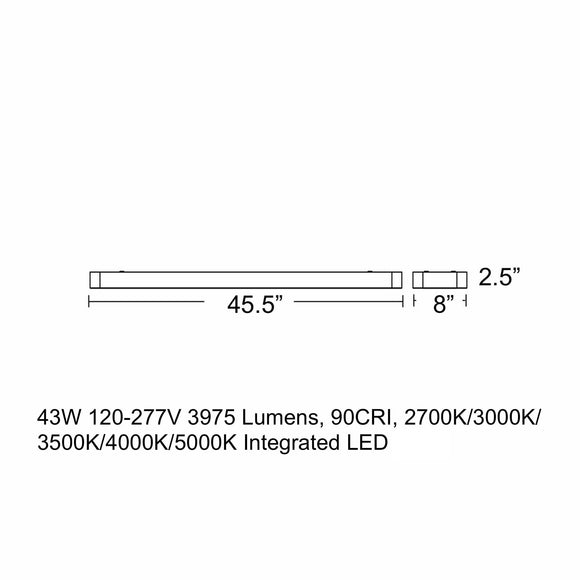Bailey LED Linear Flush Mount