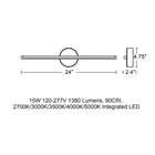 Elizabeth LED Bathroom Vanity Light