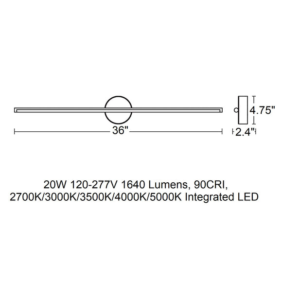 Elizabeth LED Bathroom Vanity Light