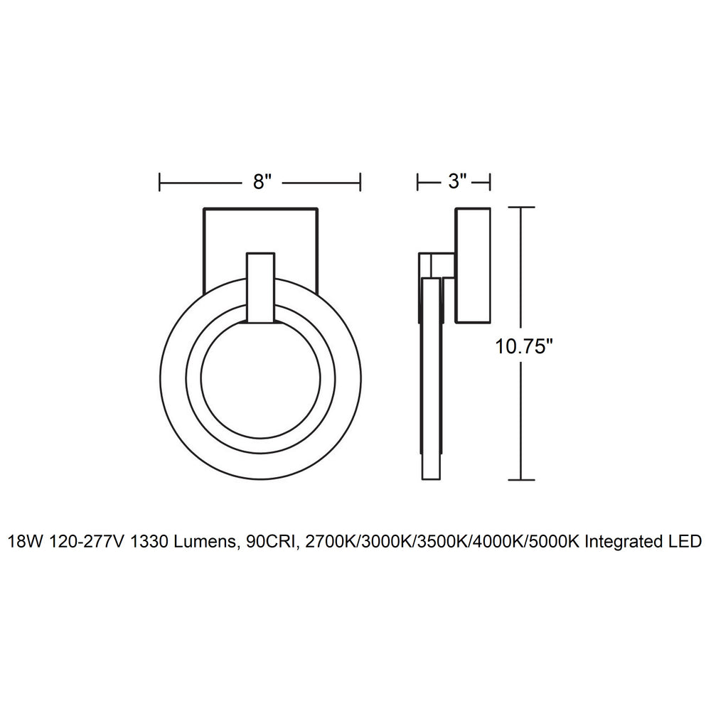 Halo LED Wall Sconce