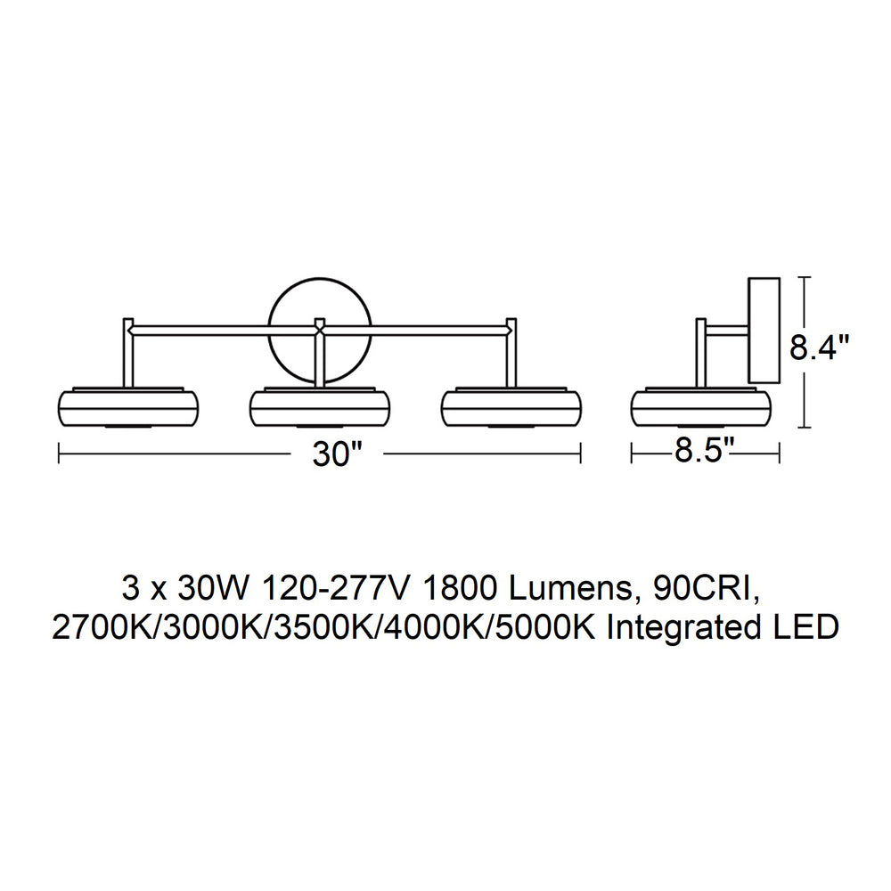 June LED Bathroom Vanity Light
