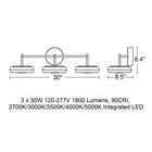 June LED Bathroom Vanity Light