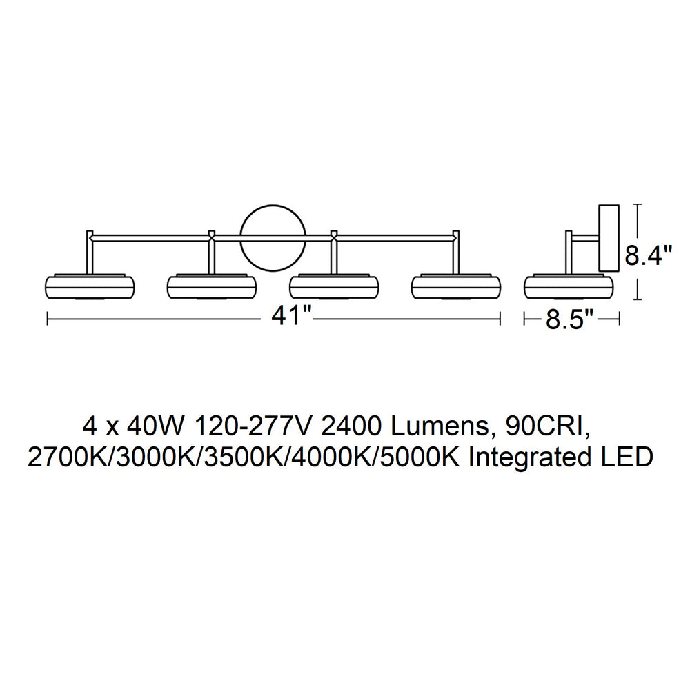 June LED Bathroom Vanity Light