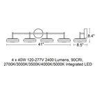 June LED Bathroom Vanity Light