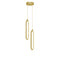 Sienna 2-Light LED Pendant Light  option Gold