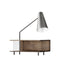 AJ52 Society Table Desk  option Lamp/Shelf Module in Oil Walnut