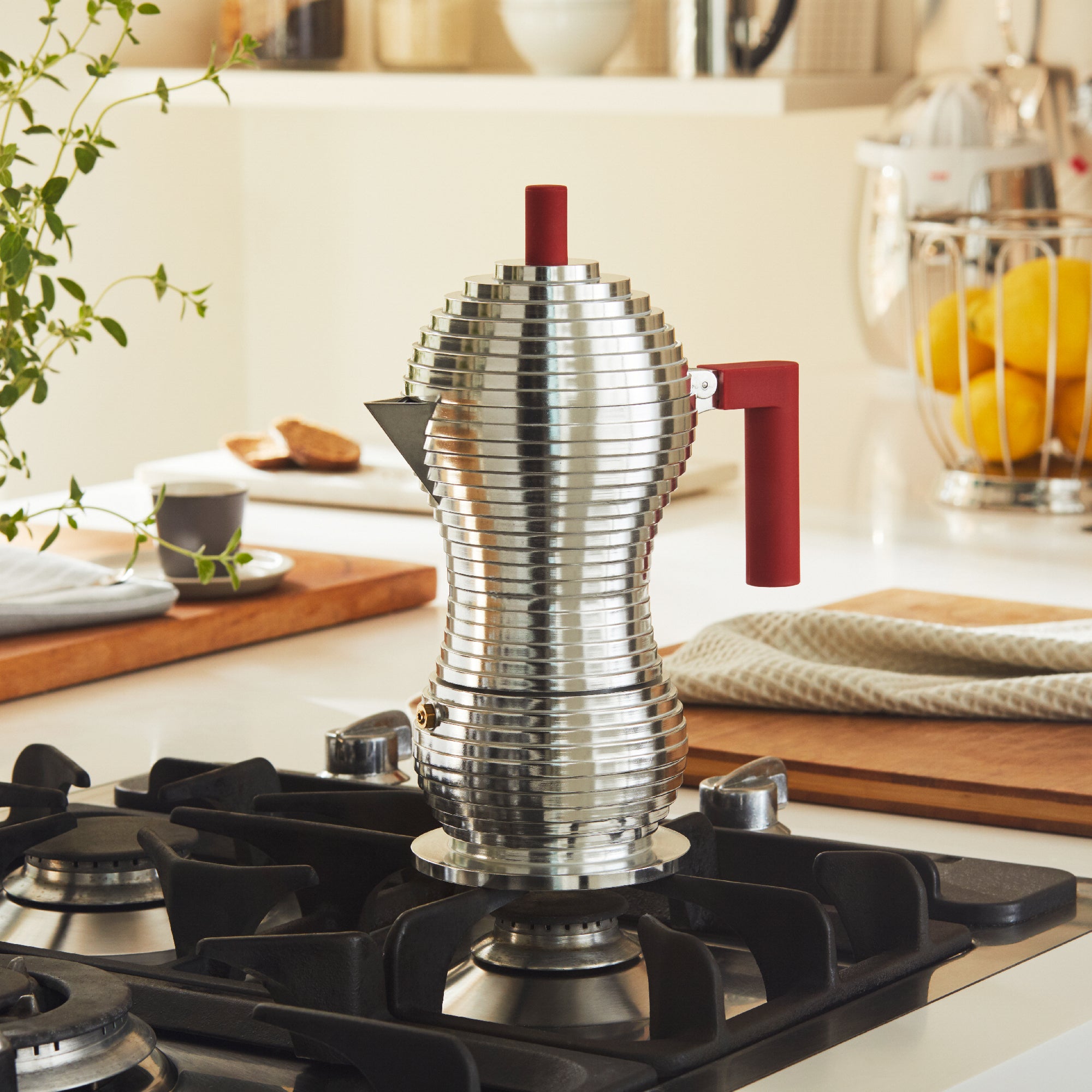 Alessi Michele De Lucchi Induction Pulcina Espresso Coffee Maker