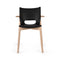 Poêle Dining Chair with Armrest  option Black / Natural