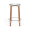 Poêle Stool  option Mirror Polished / Brown