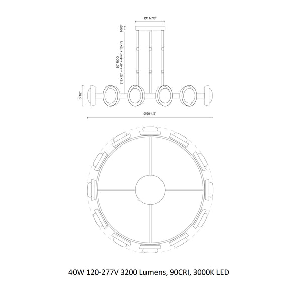 Alonso LED Chandelier