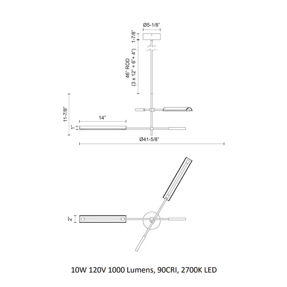 Astrid LED Multi-Light Pendant Light