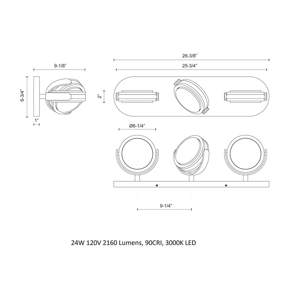 Blanco LED Bathroom Vanity Light