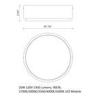 Blanco LED Flush Mount